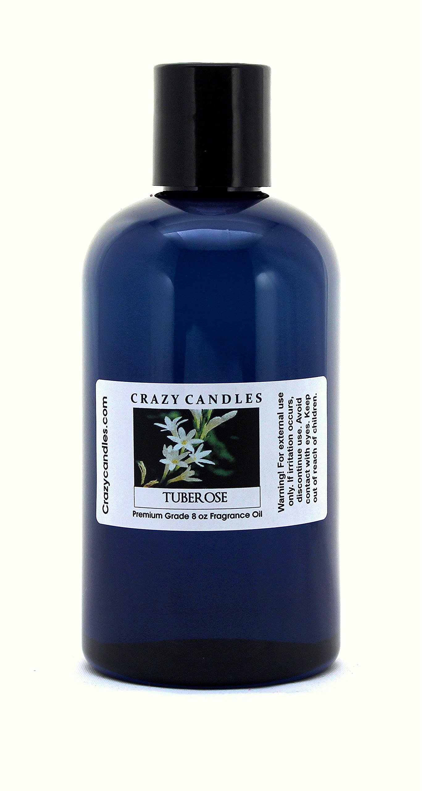 8oz Tuberose Fragrance Oil (237ml) - Premium Grade Scented Oil for Candles, Soaps & Diffusers by Crazy Candles - Perfect for Aromatherapy, Home Scenting & DIY Crafts