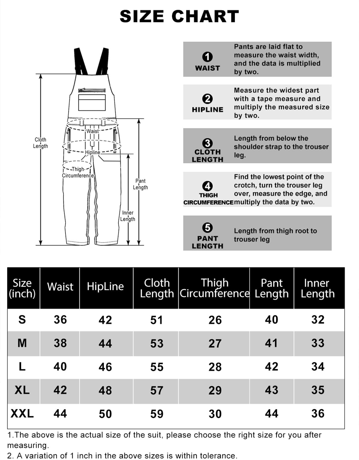 Waterproof Windproof Snowboard Bibs for Men & Women - Adjustable Straps Ski Pants for Winter Sports | Ideal for Snowboarding, Skiing & Outdoor Winter Activities