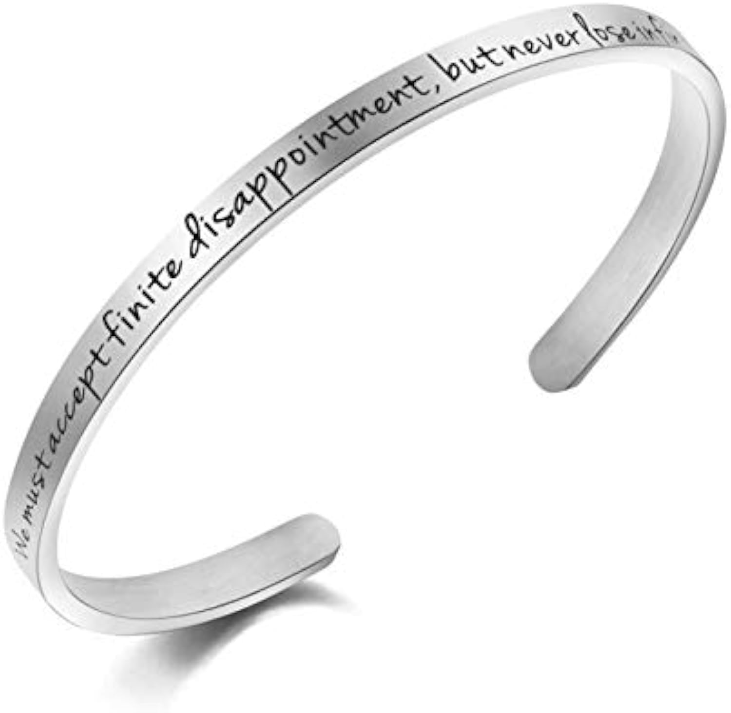 Inspirational Motivational Bracelets for Women - Engraved Encouragement Jewelry for Birthday Gifts, Daily Wear & Special Occasions