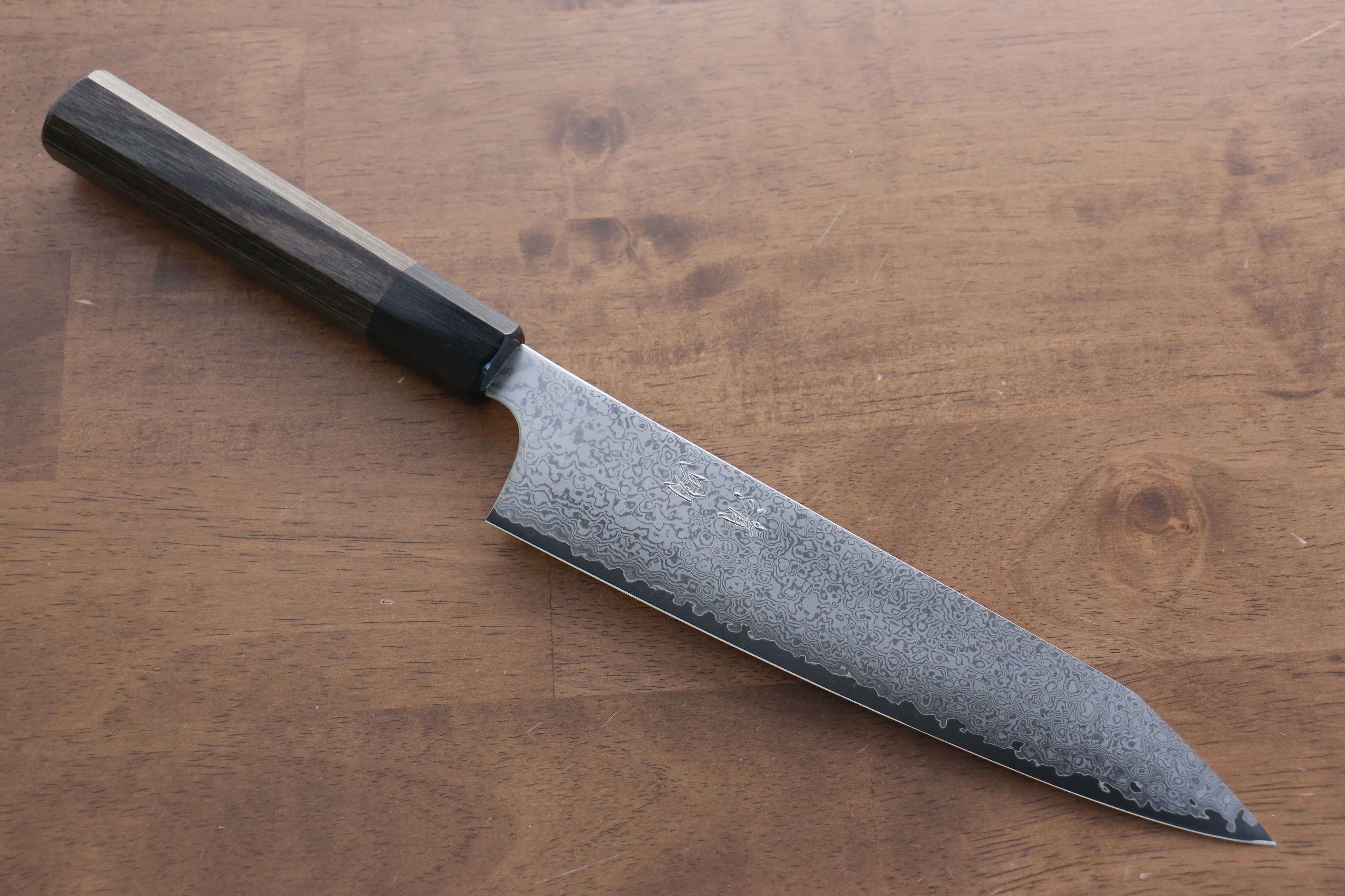 Premium Seisuke VG10 33-Layer Damascus Kiritsuke Gyuto Knife 210mm - Gray Pakka Wood Handle - Japanese Chef Knife for Sushi, Sashimi & Precision Cutting