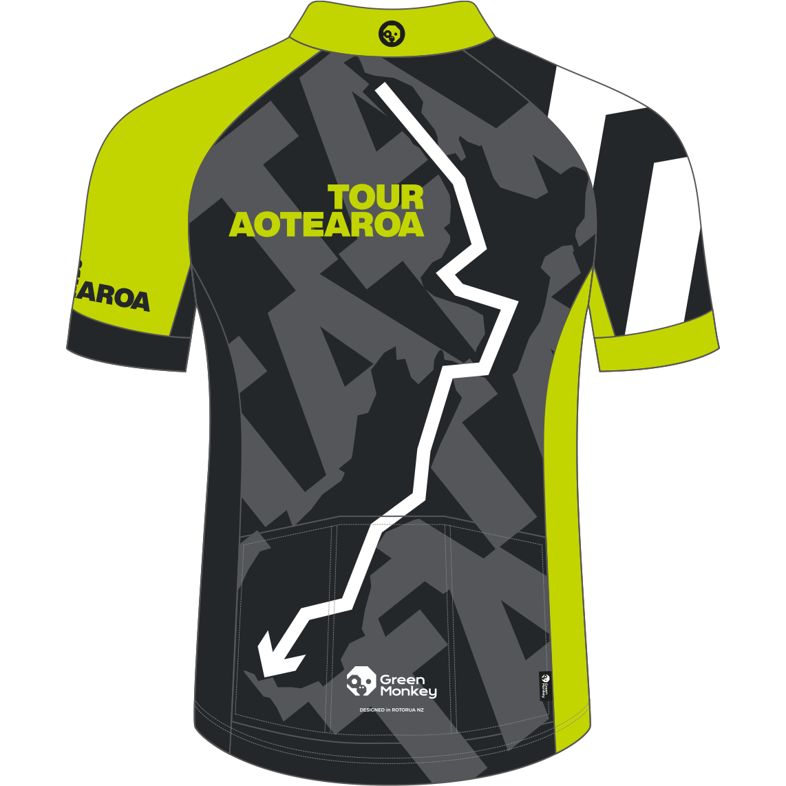 NEON NZ TOUR AOTEAROA 2022 - Official Cycling Jersey & Apparel for New Zealand Bike Adventures | Perfect for Road Cycling, Mountain Biking & Outdoor Sports