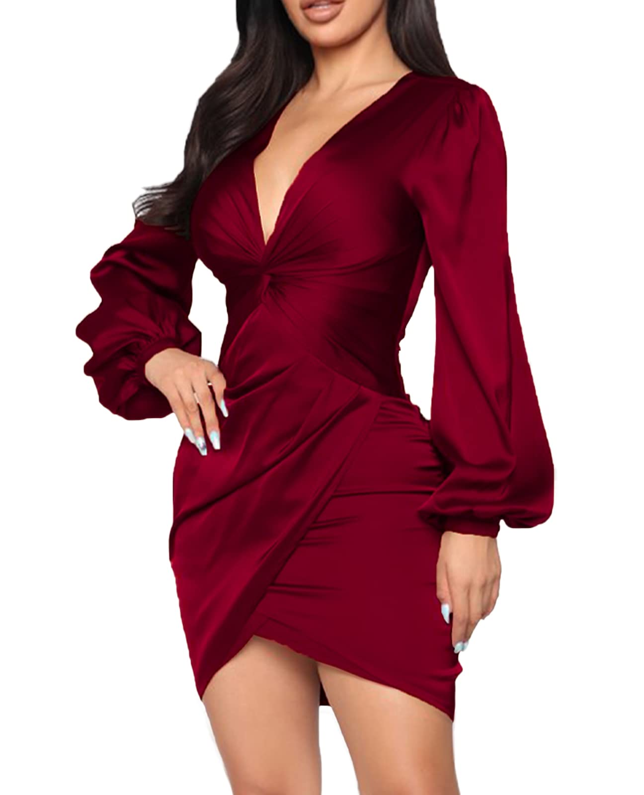 Elegant Women's Sexy Ruffle Bridesmaid Dress - Formal Evening Gown for Wedding Guest & Special Occasions | Perfect for Parties, Prom & Cocktail Events