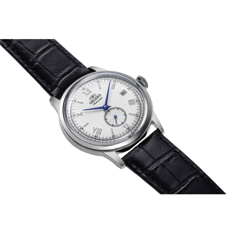 Bambino 38mm Version 7 Small Seconds White Dial Watch - Minimalist Dress Watch for Men - Perfect for Business, Formal Events & Everyday Wear