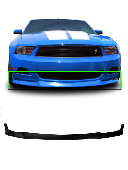 2010-2012 Ford Mustang Front Lip Spoiler - KB41522 - Carbon Fiber Style - Aggressive Look - Easy Installation - Perfect for Racing & Car Shows