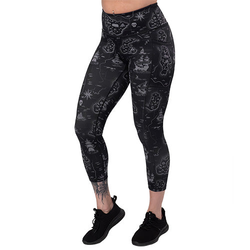 Uncharted Leggings for Women - High Waist Yoga Pants, Tummy Control Workout Leggings - Perfect for Gym, Running, Yoga & Lounge Wear