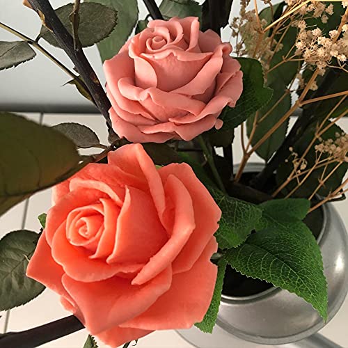 3D Flower Rose Silicone Mold for Candle Making, Soap Making, Fondant, Epoxy Resin, Wax, Cupcake & Chocolate Decorations - Perfect for DIY Crafts, Baking Tools, and Home Decor Projects