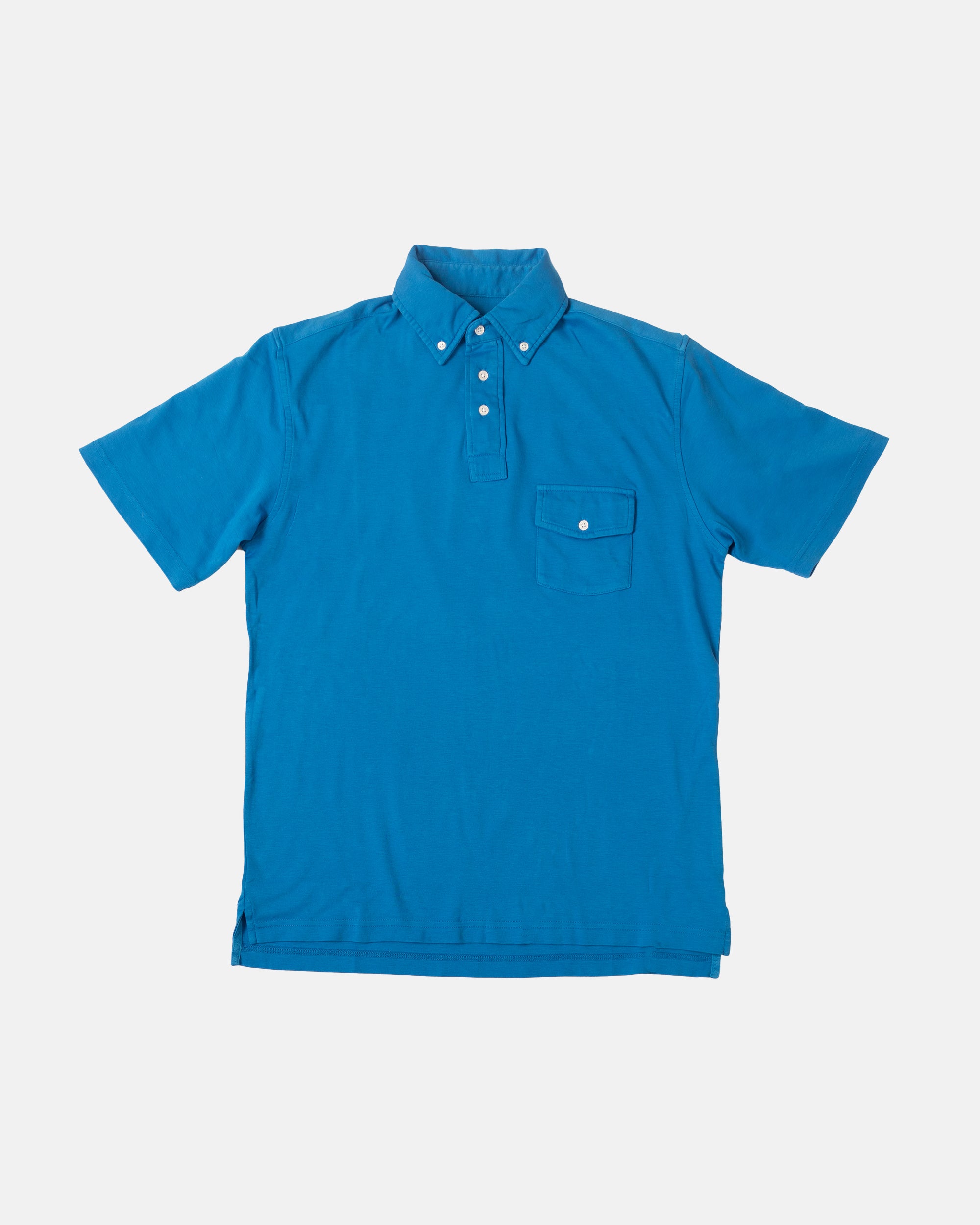Men's Classic Button-Down Collar Polo Shirt - Breathable Cotton Blend, Slim Fit Casual & Business Wear - Perfect for Office, Golf & Weekend Outings