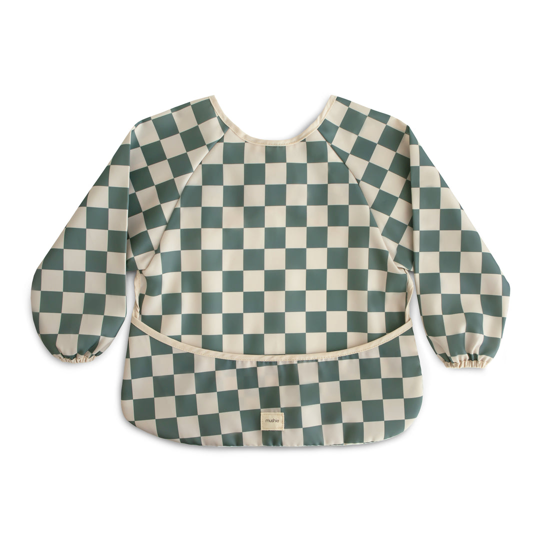 Mushie Long Sleeve Baby Bib - Soft Organic Cotton Drool Bib for Infants & Toddlers - Perfect for Feeding, Teething, and Messy Playtime