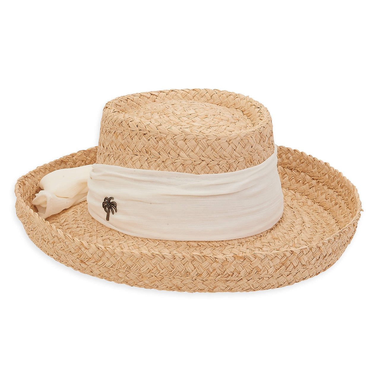 Sun N Sand Raffia Boater Hats for Women & Men - Stylish Summer Beach Hat for Outdoor, Travel & Vacation - Breathable Wide Brim Sun Hat for Sun Protection