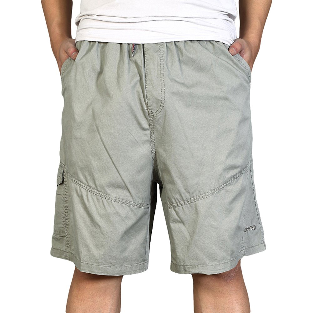 Men's Cotton Loose Fit Cargo Shorts - Comfortable Summer Casual Pants with Multiple Pockets for Outdoor Activities, Hiking, and Travel
