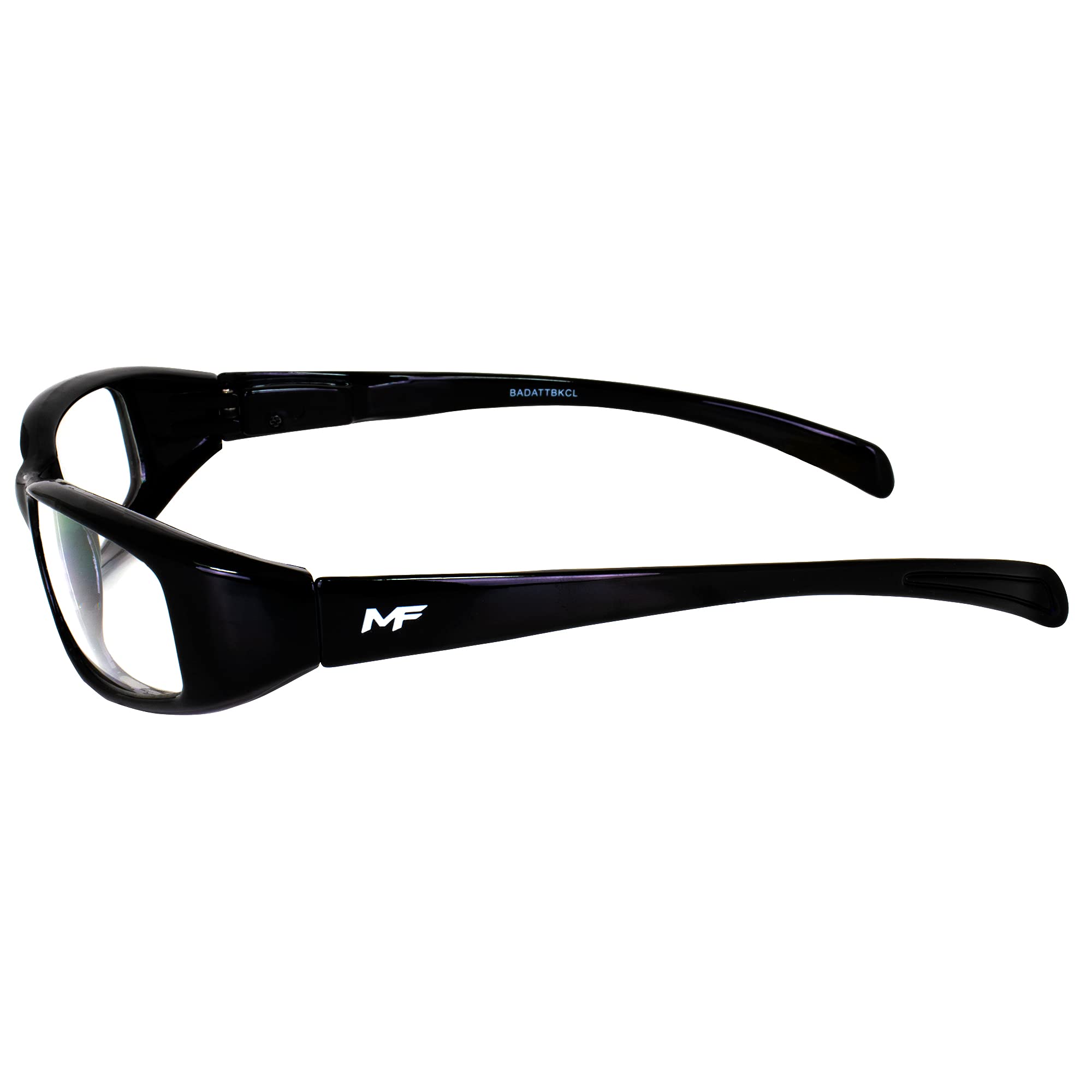 3 Pairs MF Eyewear Bad Attitude Motorcycle Glasses - Shatterproof Polycarbonate, UV400 Protection, Scratch-Resistant, Black Frame with Clear/Red/Yellow Lenses - Perfect for Motorcycle Riding, Cycling, Outdoor Sports & Safety Work