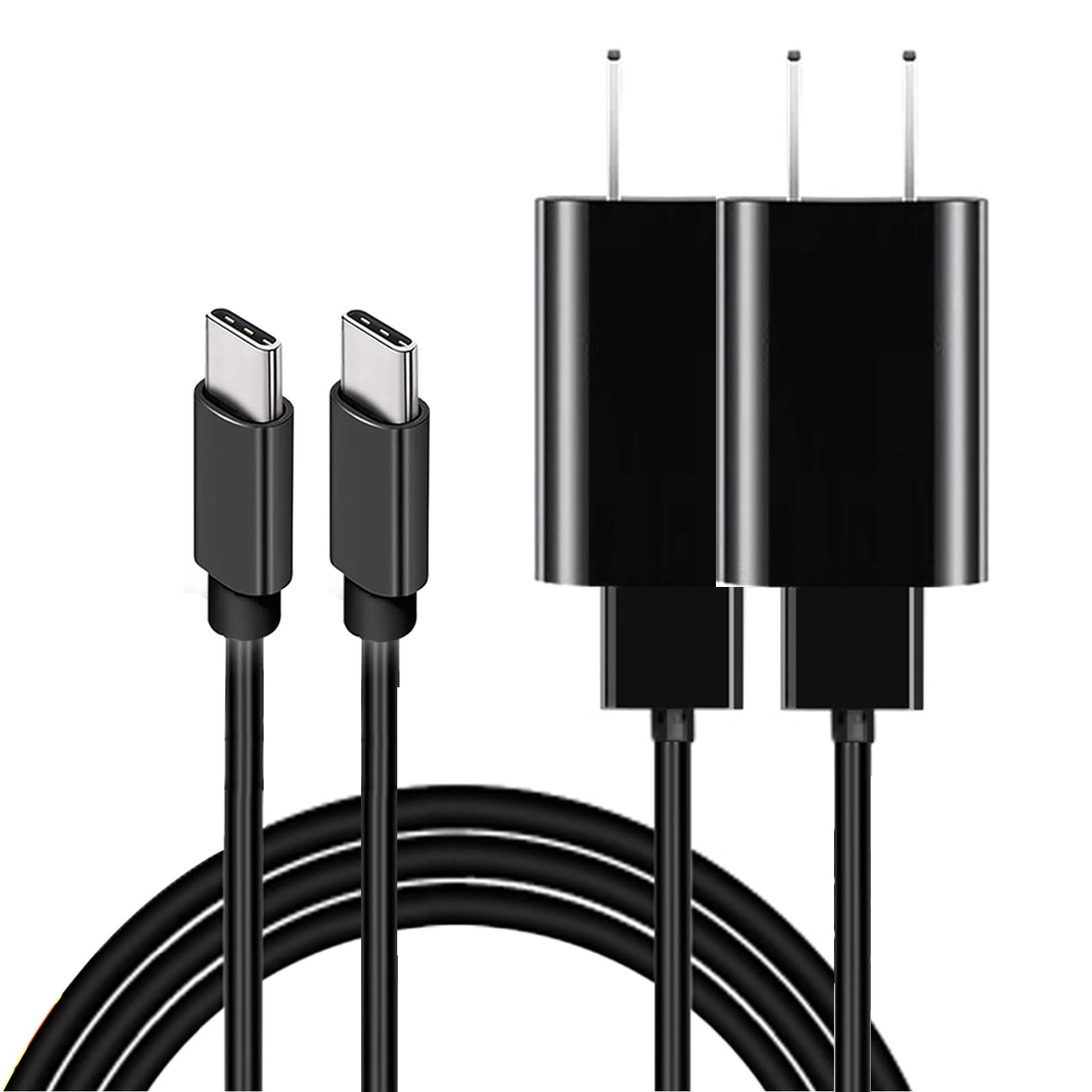 2 Pack USB C Charger for Kids Tablet - Compatible with Android 10 11 12 13 14, Onn, Contixo, Samsung, LG Tablets, Amazon Kindle Paperwhite 10th 11th Gen, Paperwhite Signature Edition, Kindle Scribe & Fire 7 HD 8 10 - Fast Charging Cable for Home, School & Travel Use