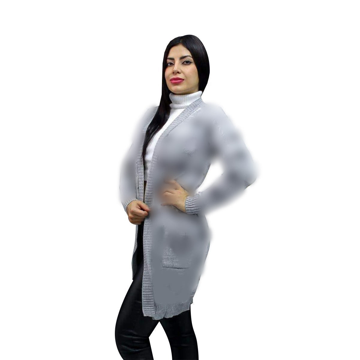 Elegant Monogram Knitted Cardigan for Women - Cozy Winter Pullover Sweater | Perfect for Casual Outings, Office Wear & Holiday Gatherings