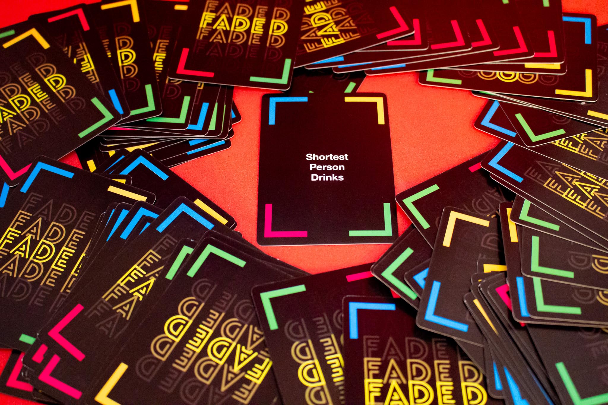 FADED - Fun Drinking Card Game for Parties, Game Nights & 21st Birthday Celebrations - Perfect for College Students, Tailgates & Social Gatherings - Great for Adult Game Nights, Bachelorette Parties & Bar Crawls