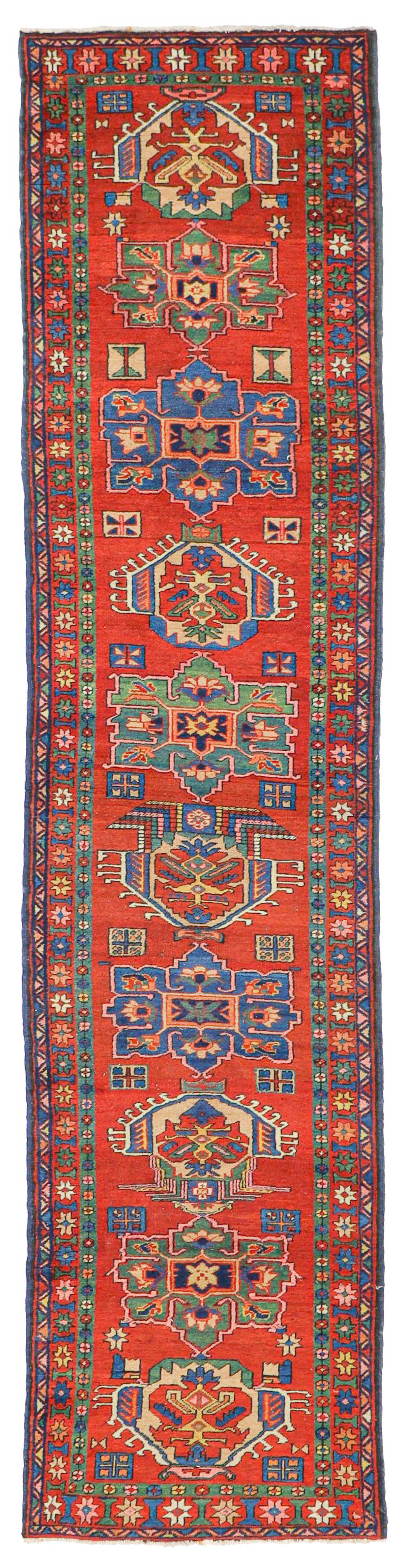 Authentic Antique Heriz Handwoven Tribal Rug - J69860 - Perfect for Boho Home Decor, Living Room, Bedroom & Office
