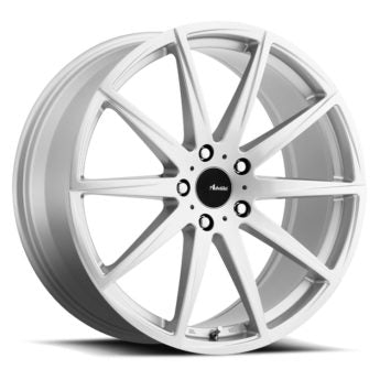 Advanti Dieci Bright Silver 18x9 +35 5x100mm 73.1mm Alloy Wheels - Lightweight Performance Rims for Cars, Trucks & SUVs - Perfect for Racing, Off-Road & Street Driving