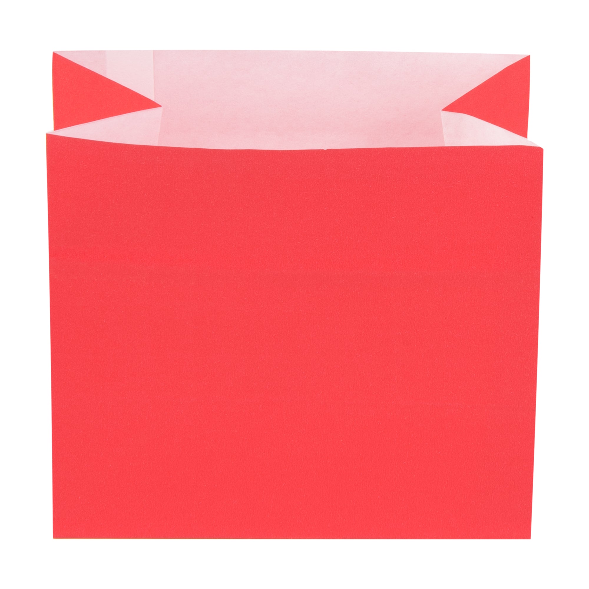Red Paper Snack Bags Large 4.25x2.5x3.75 Inches - 100 Count Bulk Pack for Parties, Picnics & School Lunches | Food Safe Disposable Containers