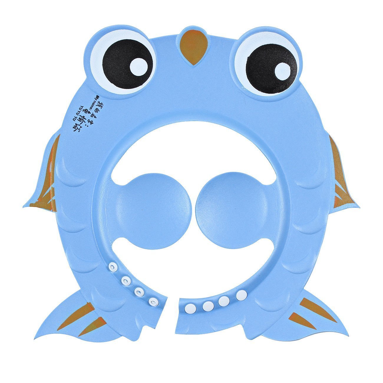 Mezon's Adjustable Fish-Shaped Baby Shower Cap - Soft & Waterproof Infant Bathing Hat for Newborns & Toddlers - Perfect for Bath Time, Swimming & Hair Protection