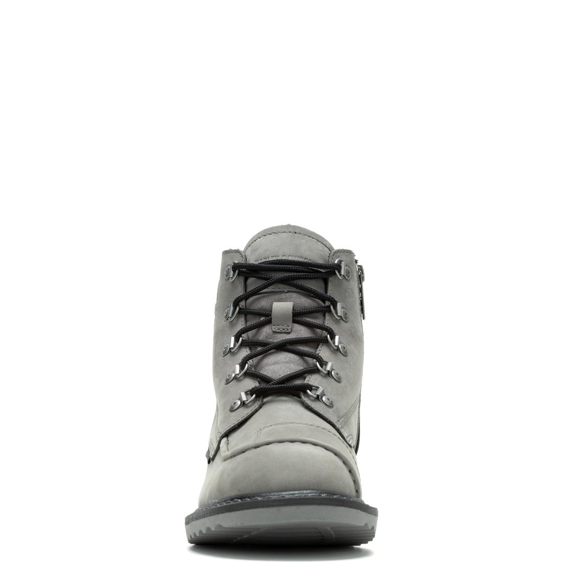 Harley Davidson Hagerman Grey D93863 Motorcycle Boots - Durable Leather Riding Boots for Men & Women - Perfect for Cruising, Touring & Long Rides