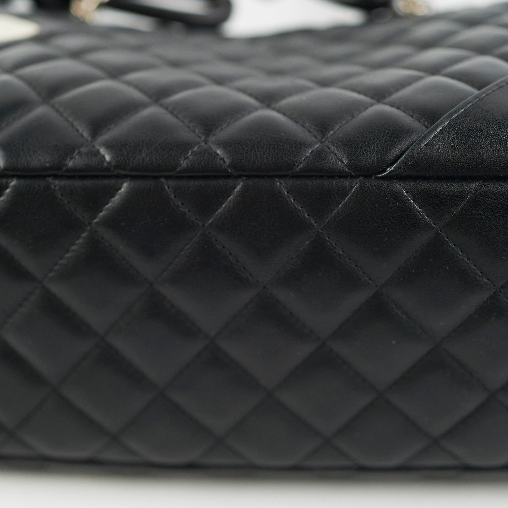 Chanel Cambon Bowler Bag - Genuine Lambskin Leather Handbag in Classic Black | Perfect for Work, Travel & Evening Events