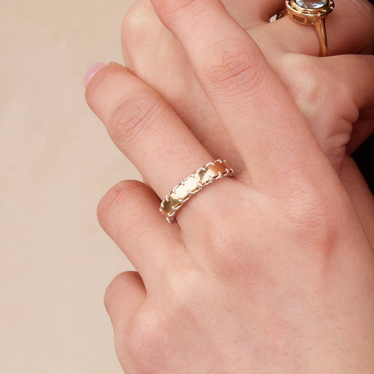 Elegant Stitched Ring for Women - Handmade Boho Jewelry - Perfect for Weddings, Parties & Everyday Wear