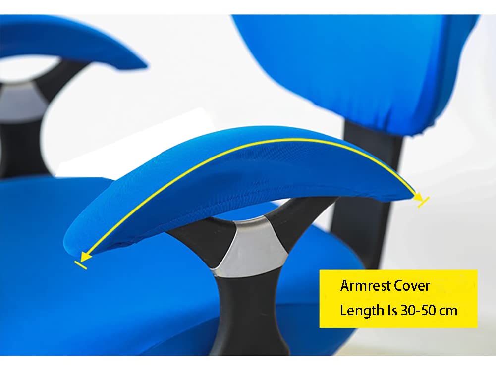 2 Pack Universal Chair Armrest Covers - Removable & Washable Gaming & Office Chair Arm Rest Protectors for Ergonomic Support & Comfort - Perfect for Home, Office & Gaming Setups