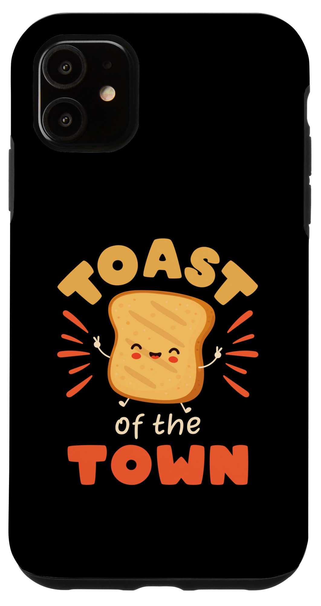iPhone 11 Case - Cute Kawaii Bread Toast Breakfast Design | Perfect for Food Lovers & Anime Fans | Great for Daily Use, School, Work & Travel