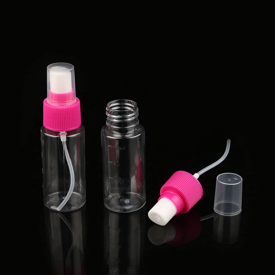 BAREPEPE 6-Piece Travel Bottle Set - Leakproof Empty Cosmetic Spray Bottles for Perfume, Lotion & Toiletries | TSA Approved Clear Plastic Travel Containers for Vacation, Gym & Daily Use