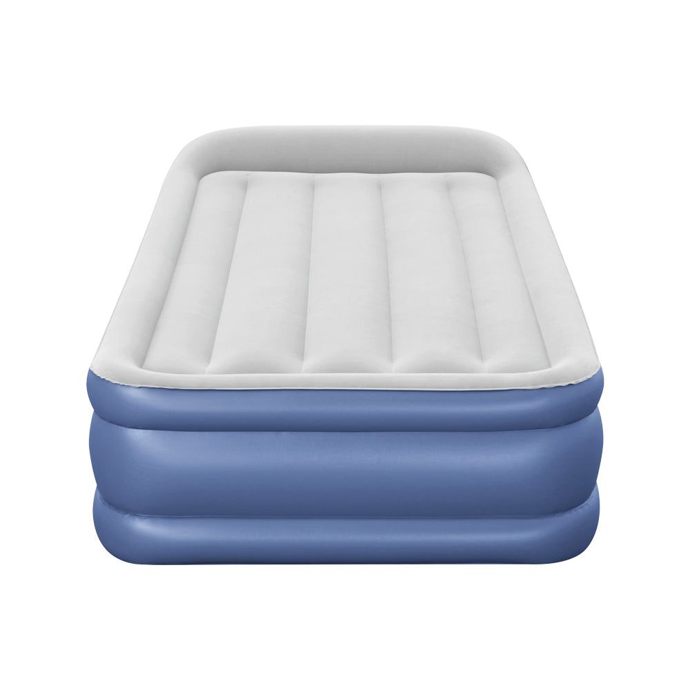 Bestway Single Size Air Mattress - Portable & Comfortable Inflatable Bed for Camping, Travel & Guest Use