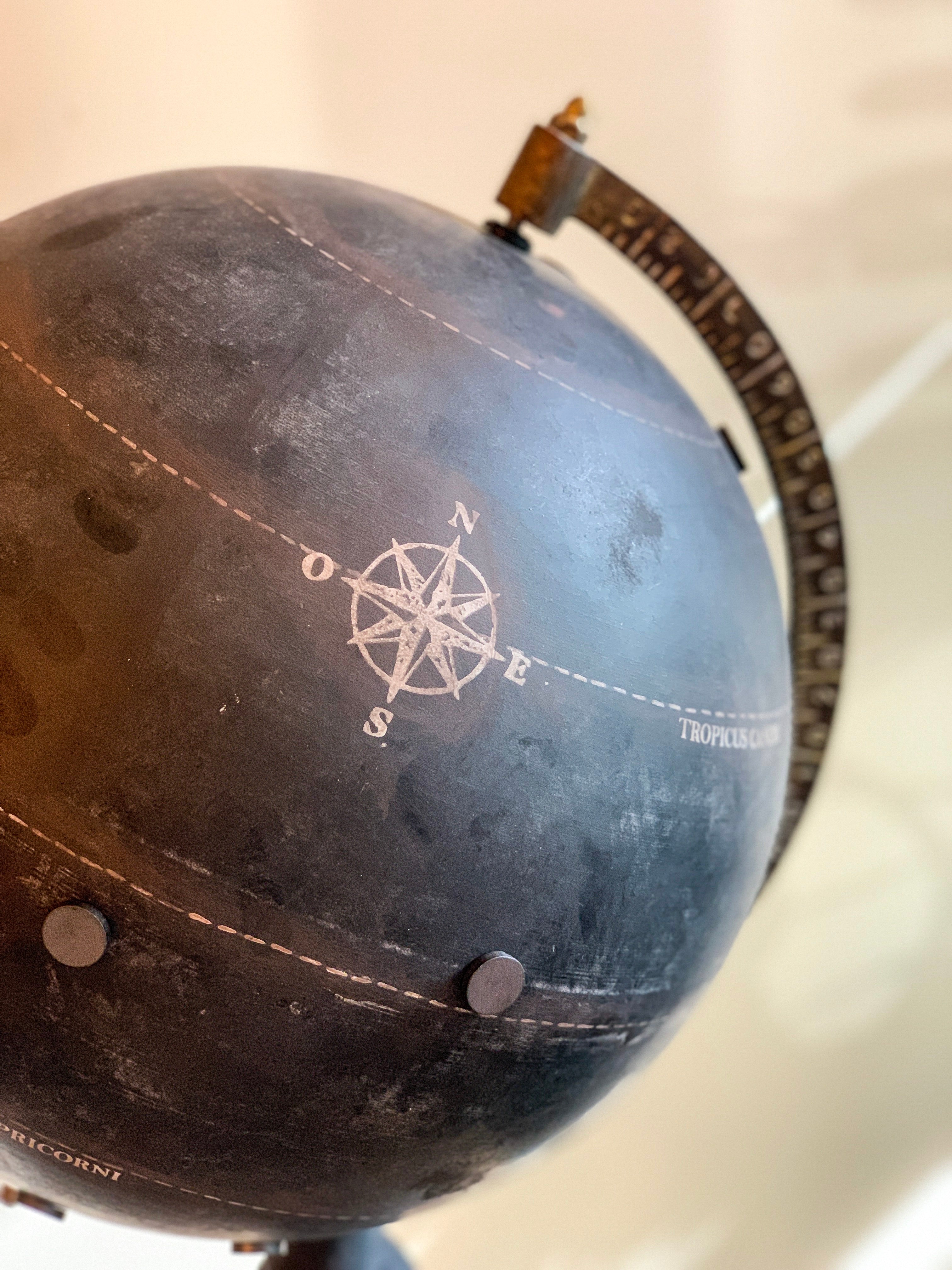 Premium World Globe with Stand - Detailed Political Map for Home Office Decor & Geography Learning - Perfect for Travel Enthusiasts & Educational Gifts
