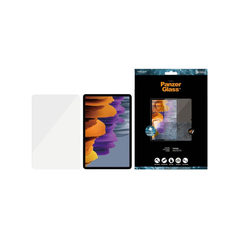 PanzerGlass UltraWide Fit Screen Protector for Samsung Galaxy Tab S7/S8 Plus - Anti-Scratch & Bubble-Free Protection for Work & Entertainment