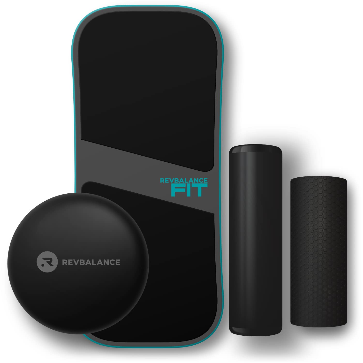 Revbalance FIT 3-in-1 Exercise Balance Board - Core Strength & Stability Training System for Home Gym, Yoga, and Physical Therapy - Perfect for Fitness Enthusiasts & Rehabilitation