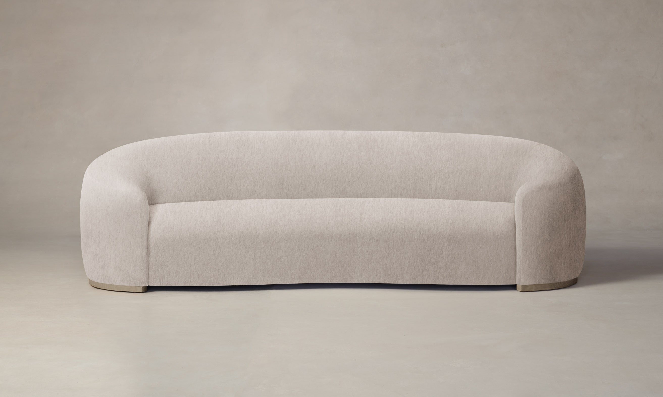 Luxury Chelsea Sofa with Deep Pile Mohair Upholstery in Limestone - Perfect for Living Rooms, Lounges & Cozy Home Decor