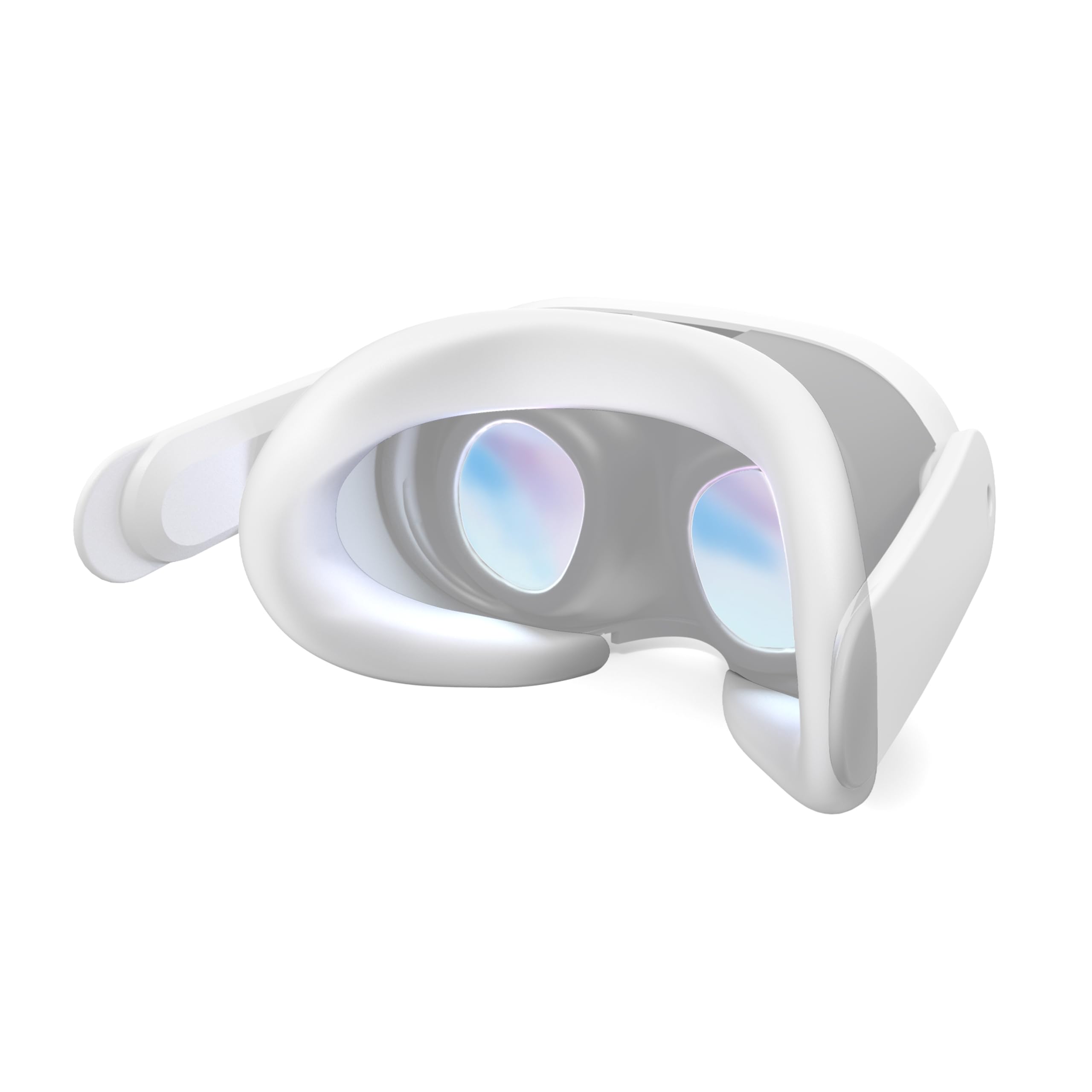 APEXINNO Silicone VR Face Cover for Oculus Quest 3 Headset Accessories - White - Soft Face Cushion Pad for Enhanced Comfort & Hygiene (Perfect for Gaming, VR Fitness & Extended Play Sessions)
