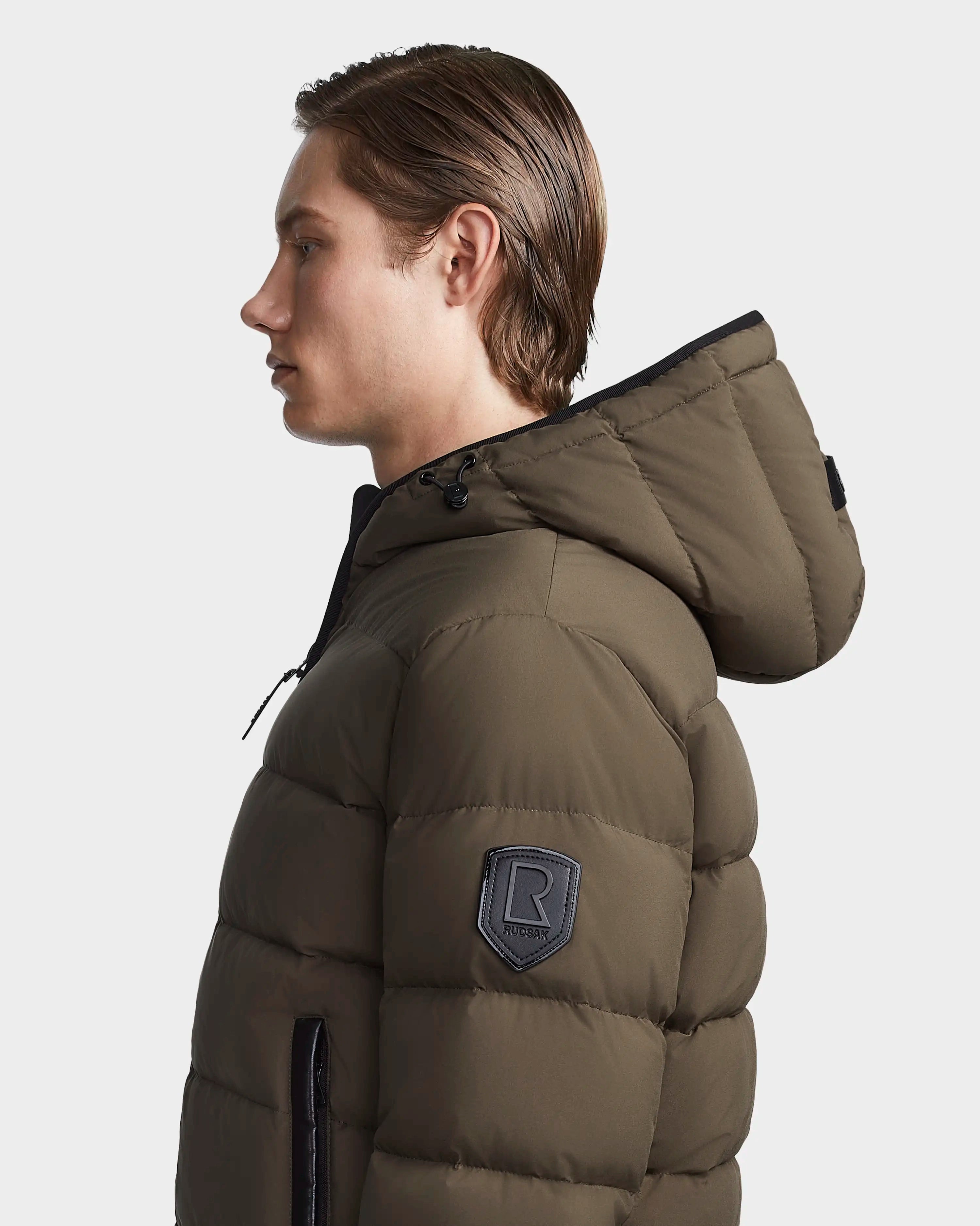 DEMIAN M M123507 Light Olive Green Jacket - Stylish Outdoor Windbreaker for Men | Perfect for Hiking, Camping & Casual Wear