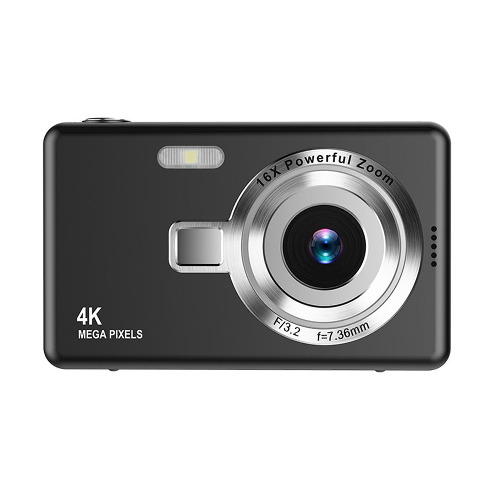 **12MP Digital Camera with 16X Zoom & 1080P Autofocus - 2.4 Inch TFT Screen Compact Point and Shoot Camera for Kids, Boys & Girls (Black) - Perfect for Travel, Parties & Outdoor Adventures**