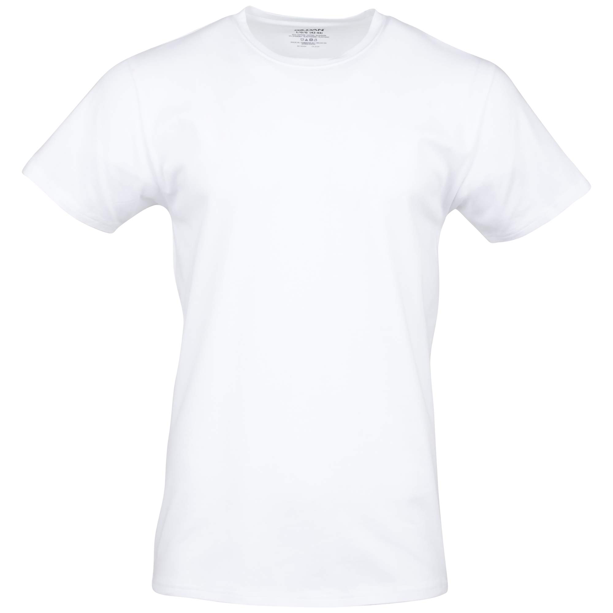Gildan Men's Soft Cotton Stretch T-Shirts 5-Pack - Comfortable Crew Neck Short Sleeve Tees for Casual Wear, Gym & Everyday Outfits