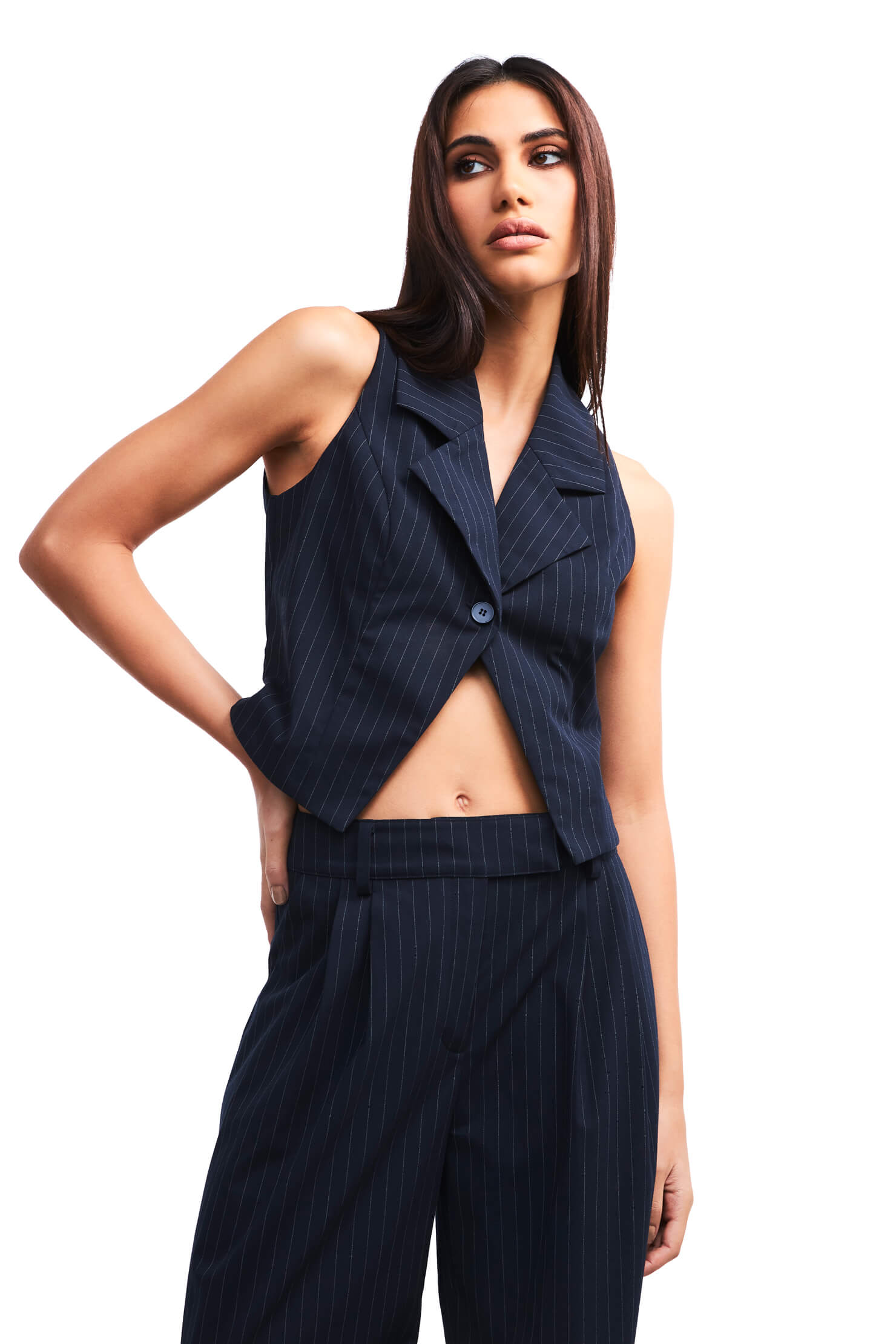 The Wren Vest Pinstripe - Stylish Men's Casual Vest for Business & Outdoor Wear - Perfect for Office, Travel & Outdoor Adventures