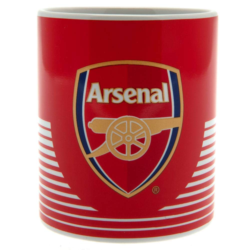 Official Arsenal FC Coffee Mug - 15oz Ceramic Travel Cup with Handle - Perfect for Hot & Cold Drinks - Great Gift for Soccer Fans - Use at Home, Office or Game Day