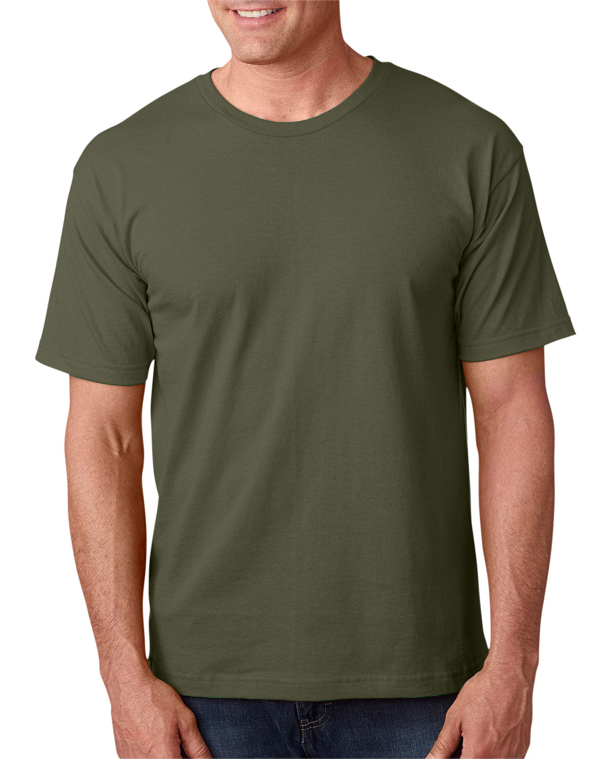 Bayside BA5040 Men's 100% Cotton T-Shirt 5.4 oz - Soft Comfortable Crew Neck Tee for Casual Wear, Gym & Everyday Use