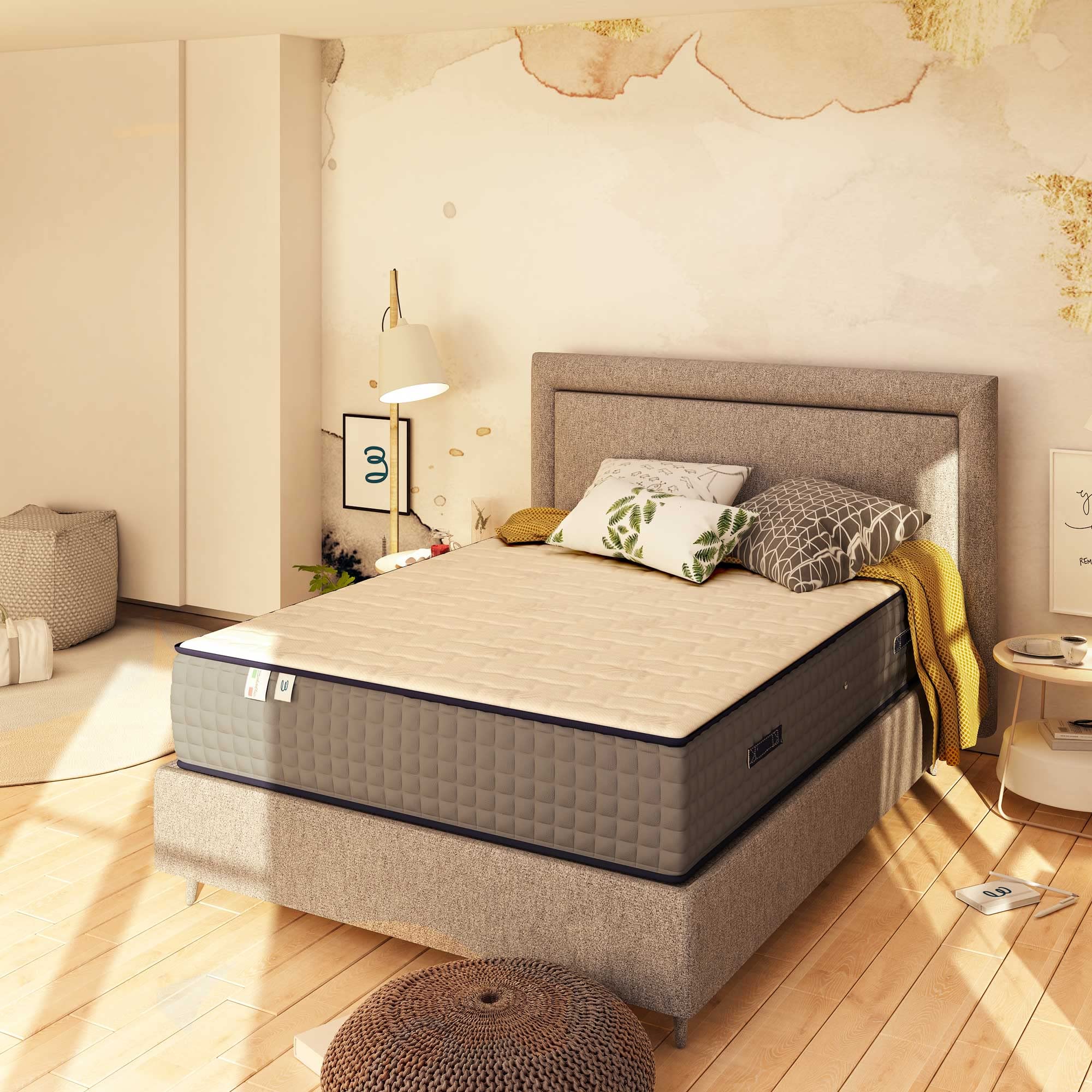 Premium Baldiflex Emporio Luxury Spring & Memory Foam Mattress - Queen Size 170x190cm, 800 Pocket Springs & 3cm Memory Layer, 25cm Height - Perfect for Master Bedroom, Guest Room & Hotel Use