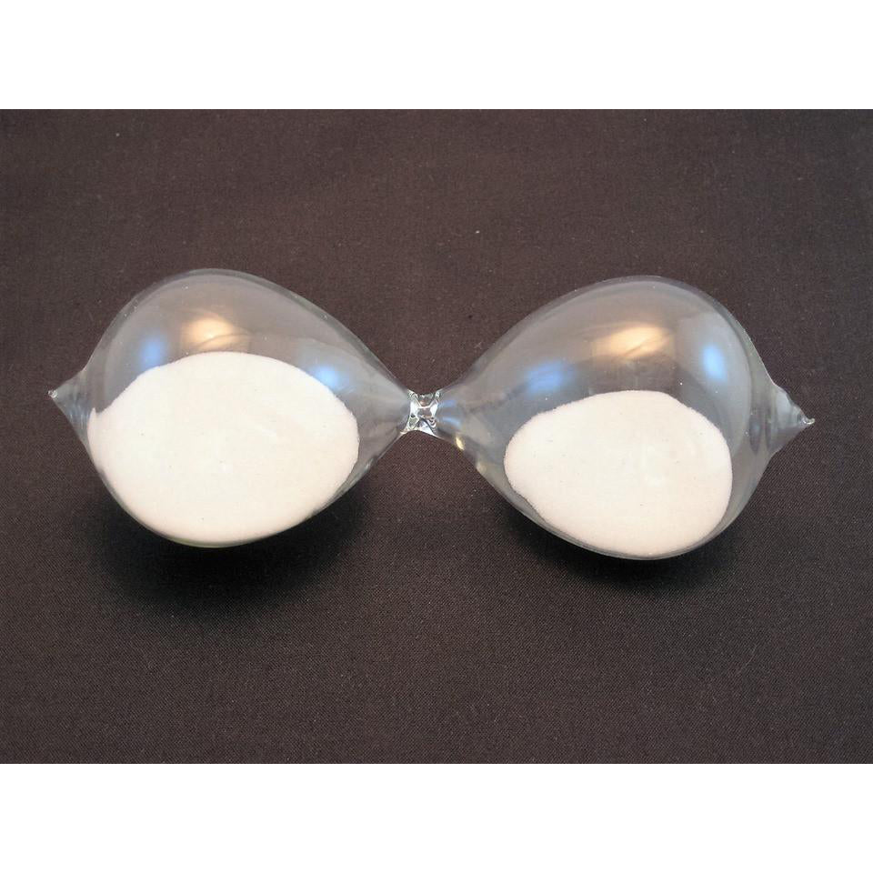 10/15/30 Minute Hourglass Globe with White Sand - Perfect for Meditation, Yoga, and Time Management