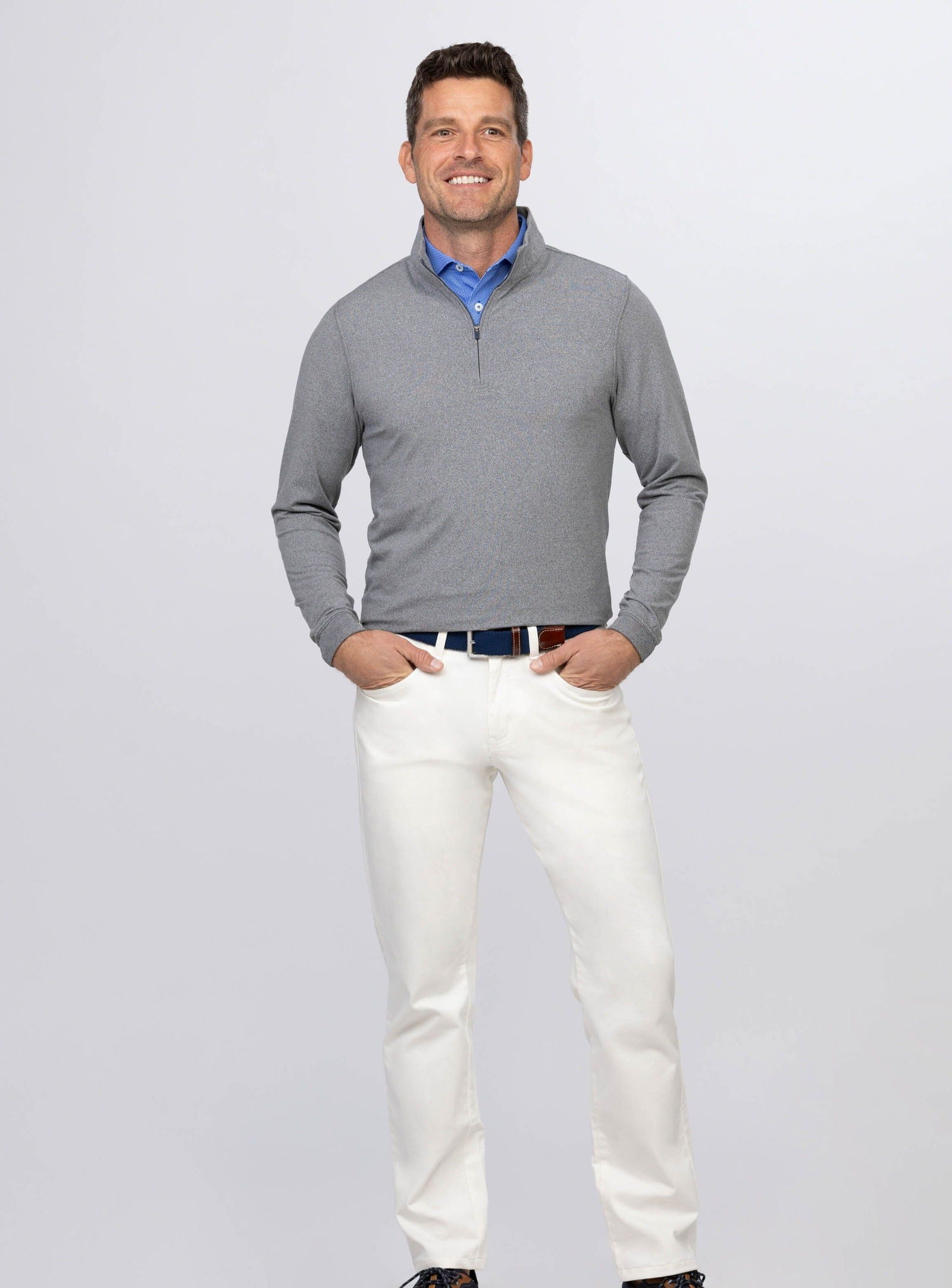 Siro Quarter Zip Pullover for Men - Lightweight Fleece Jacket with Thumb Holes - Perfect for Running, Hiking & Outdoor Activities