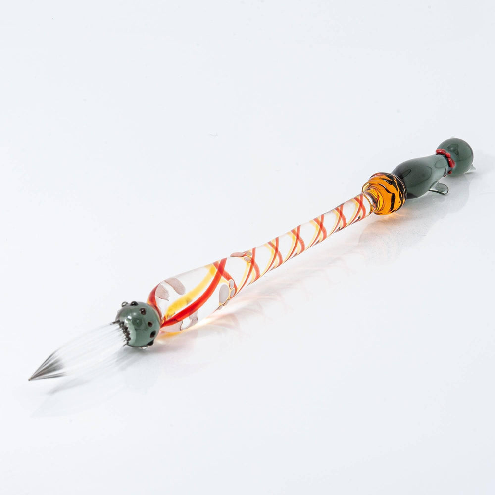Black Nyanko (Cat) Glass Dip Pen - Elegant Calligraphy & Writing Tool for Artists, Journaling, and Lettering - Perfect for Ink Drawing, Handwriting Practice, and Creative Gifts