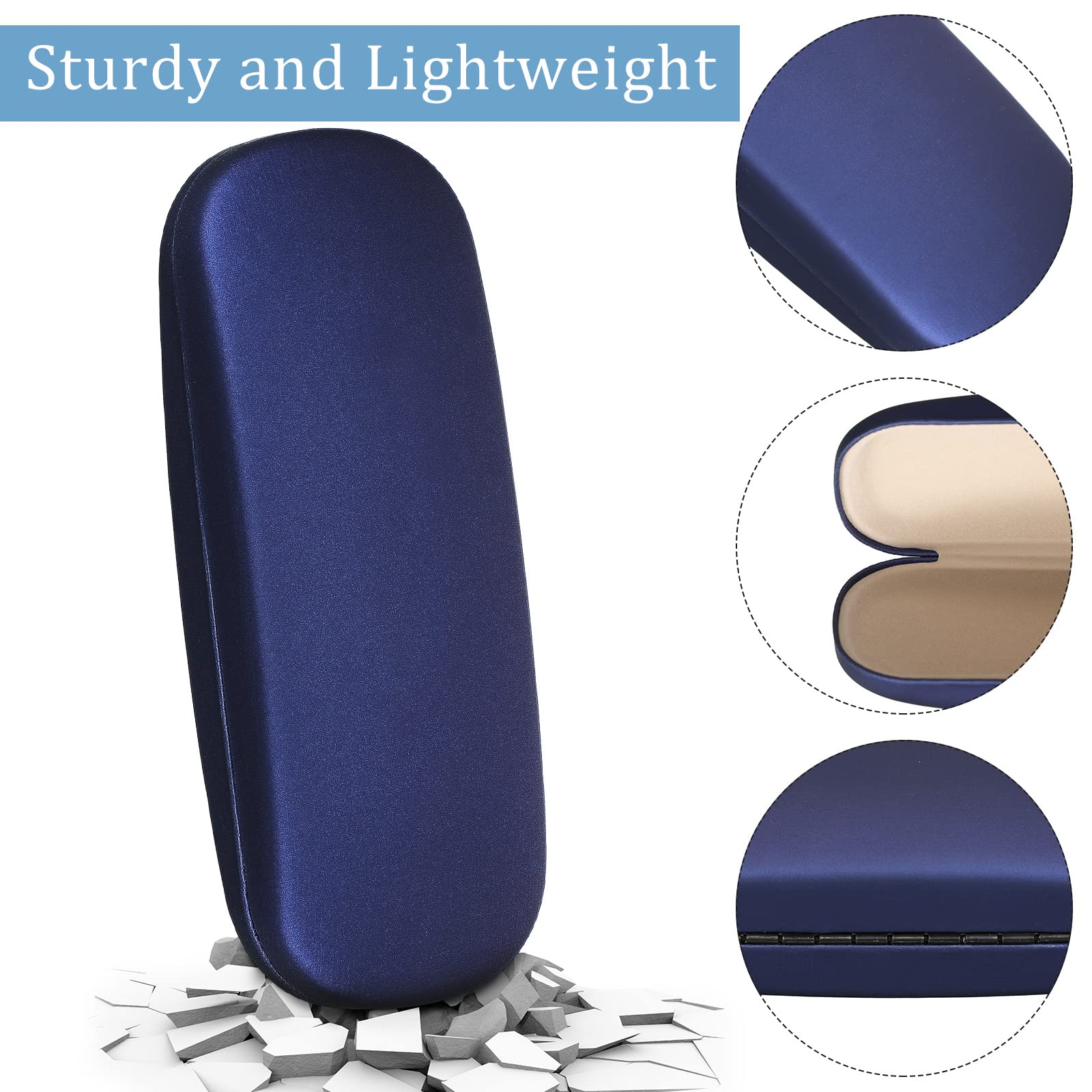 Leumoi 12 Pack Hard Shell Glasses Case with Microfiber Cleaning Cloth - Durable Protective Eyeglass Storage for Men & Women - Perfect for Travel, Office, and Home Organization