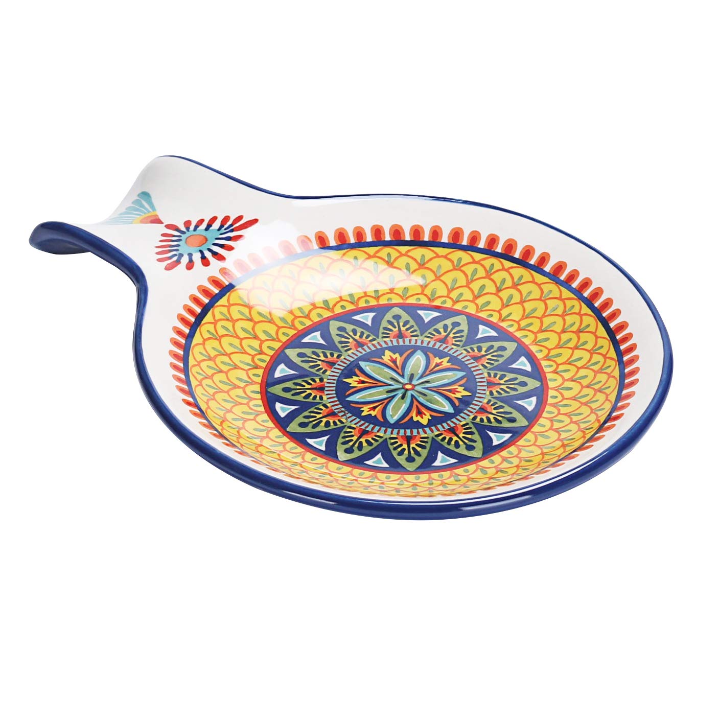 Bico Havana Ceramic Spoon Rest - Heat Resistant Kitchen Utensil Holder for Stove Top & Counter - Elegant Housewarming Gift - Dishwasher Safe - Perfect for Cooking, Serving & Home Decor