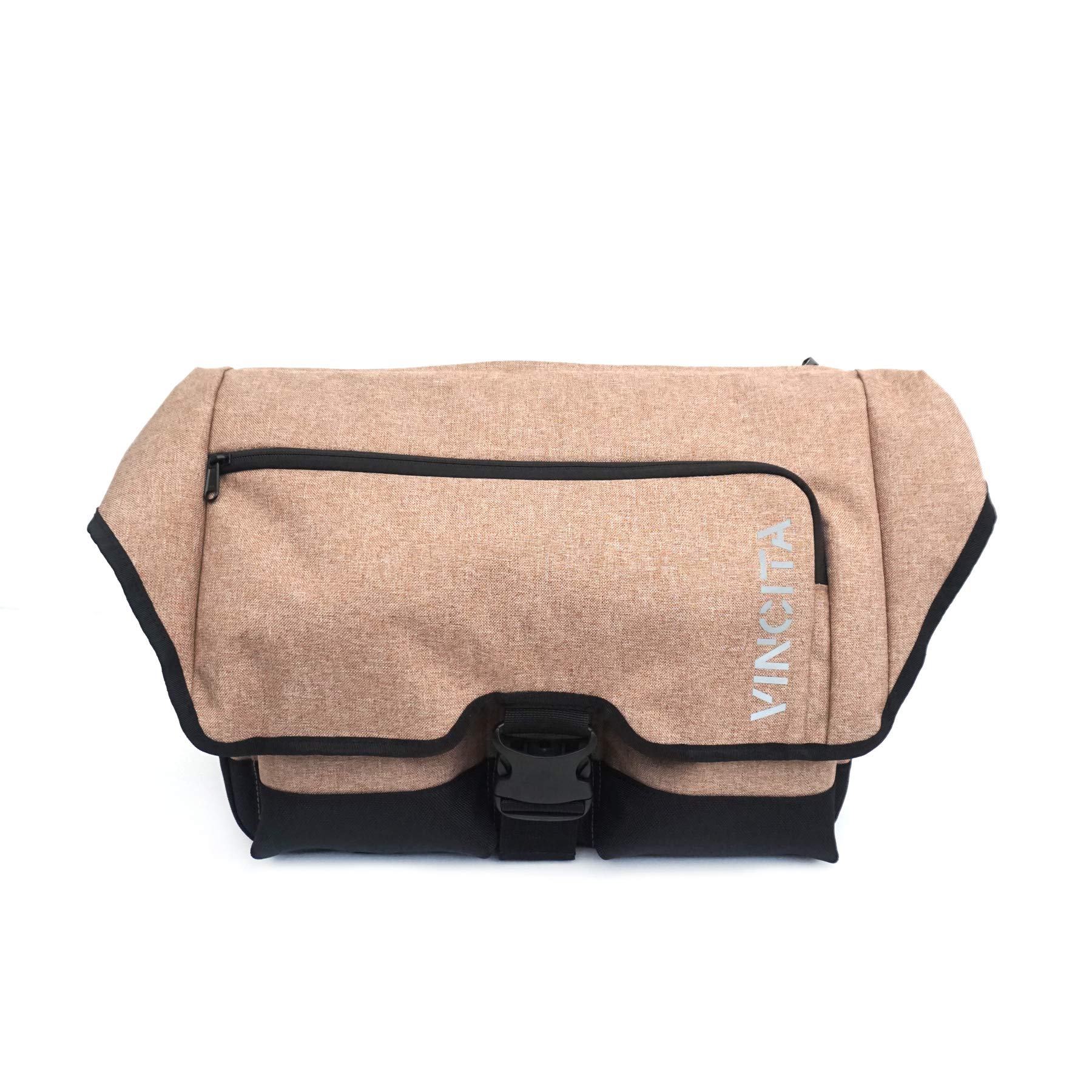 Vincita Birch Bag 2.0 for Brompton Folding Bike - Waterproof Front Pannier with Removable Frame, Rain Cover & Adjustable Shoulder Straps - Premium Cycling Accessories for Commuting & Urban Travel