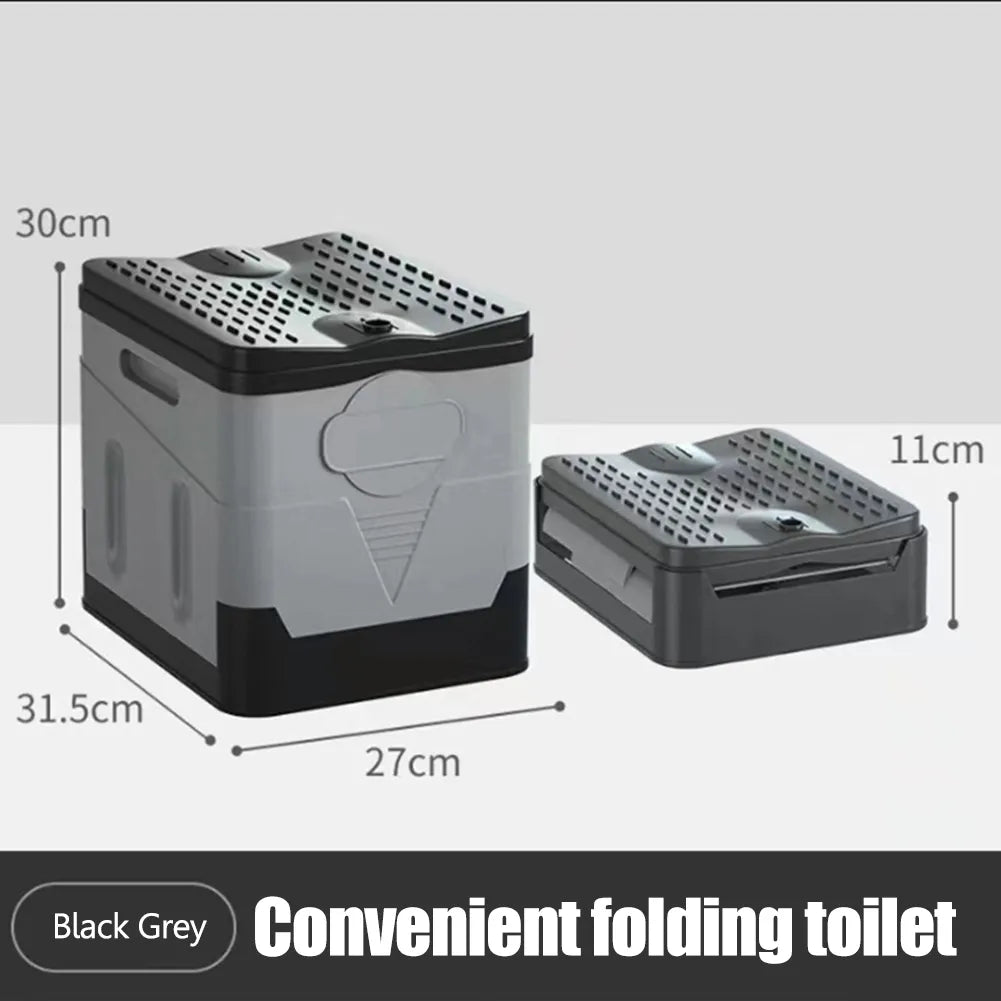 Portable Outdoor Toilet for Camping, Hiking & Travel - Lightweight Foldable Commode for RV, Emergency & Backpacking - Perfect for Outdoor Adventures, Road Trips & Emergency Preparedness