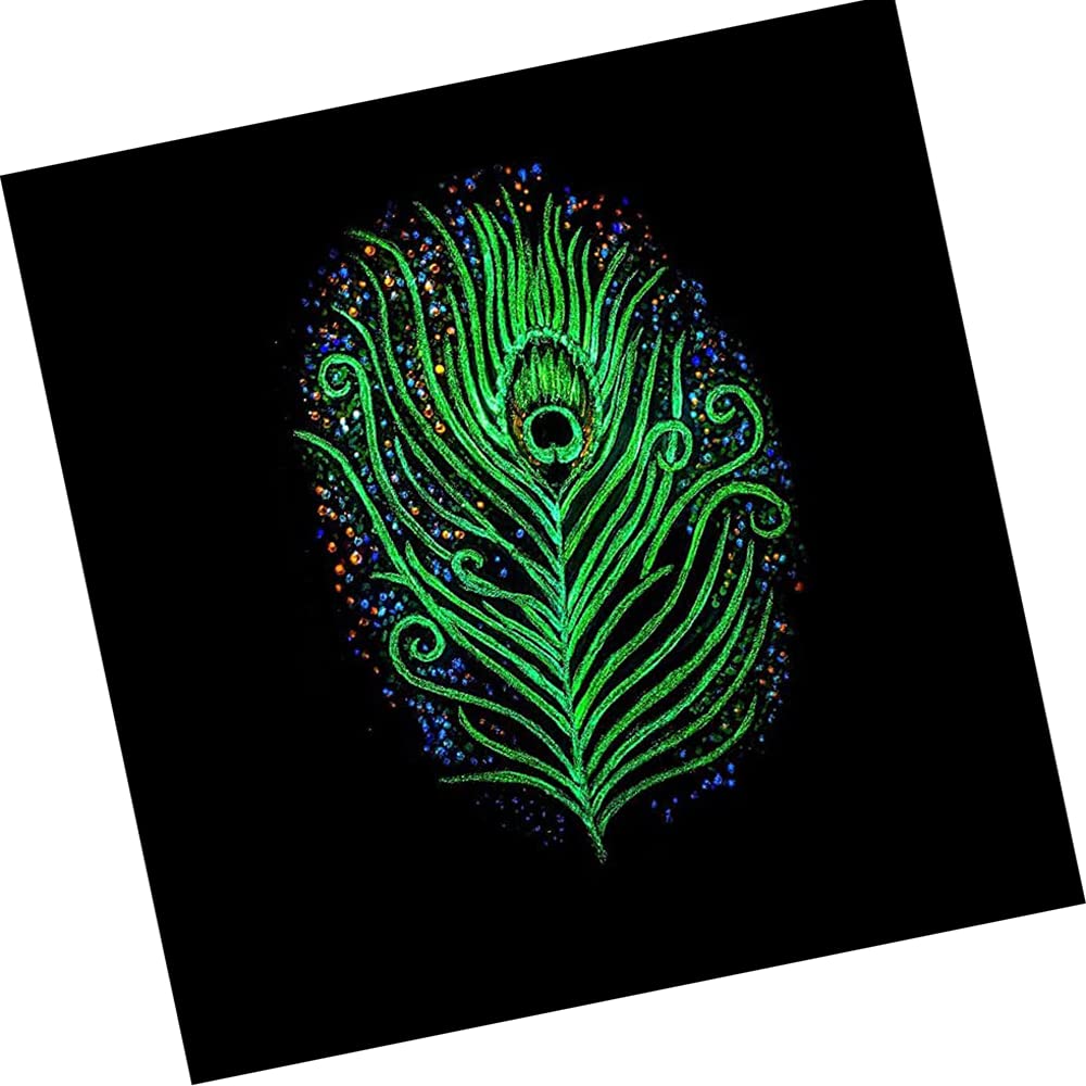 Americos Non-Toxic Neon Glow in The Dark Luminous Paint Powder - 50g Green Pigment for DIY Slime, Nail Art, Resin Crafts, UV Paint Mixing | Perfect for Night Parties, Concerts & Creative Projects
