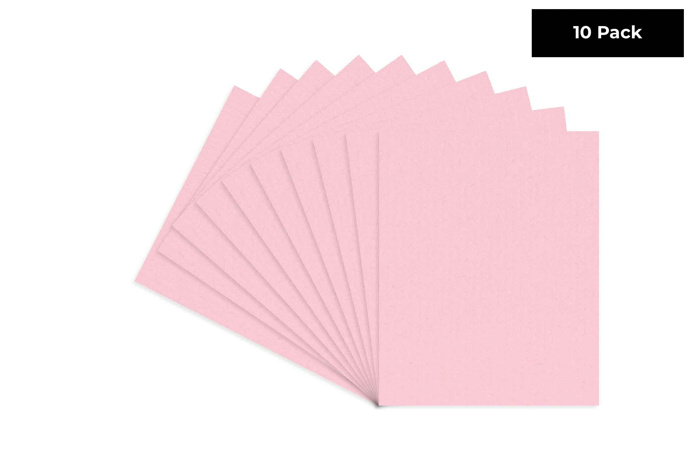 CountryArtHouse Acid-Free Soft Pink 16x20 Backing Board - 10 Uncut Photo Mat Boards for Framing, Scrapbooking & Art Preservation - Premium Archival Quality Matting Supplies